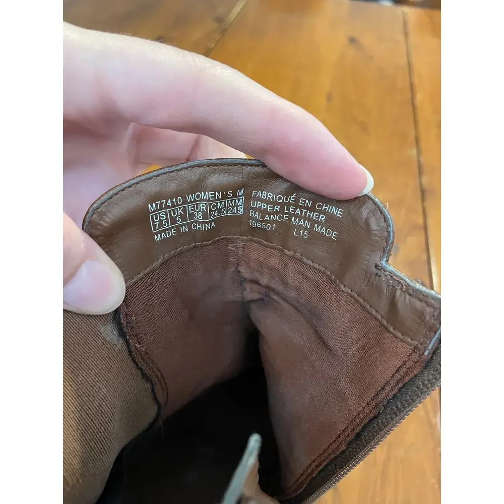 Rockport Ladies Heeled Ankle Boots Brown Designed in Italy Size 7.5 AdiPrene - Picture 7 of 12